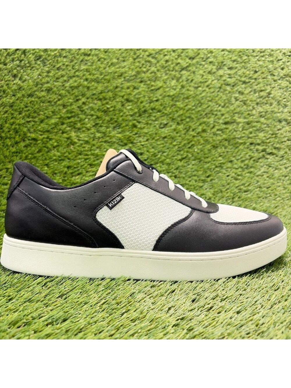 Kizik Oslo Mens Size 14 Black White Athletic Running Walking Shoes Sneakers